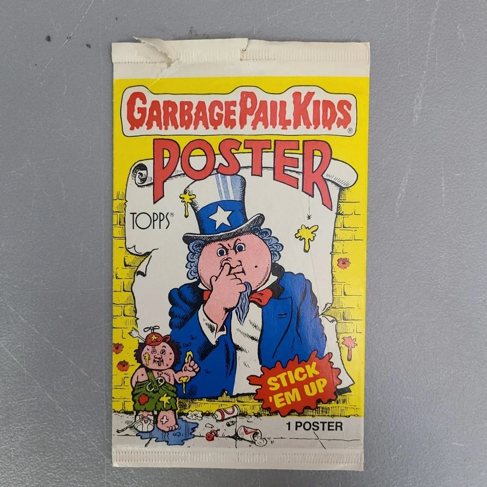 Vintage 1986 GARBAGE PAIL KIDS poster‎ GPK # 8 Slime Magazine